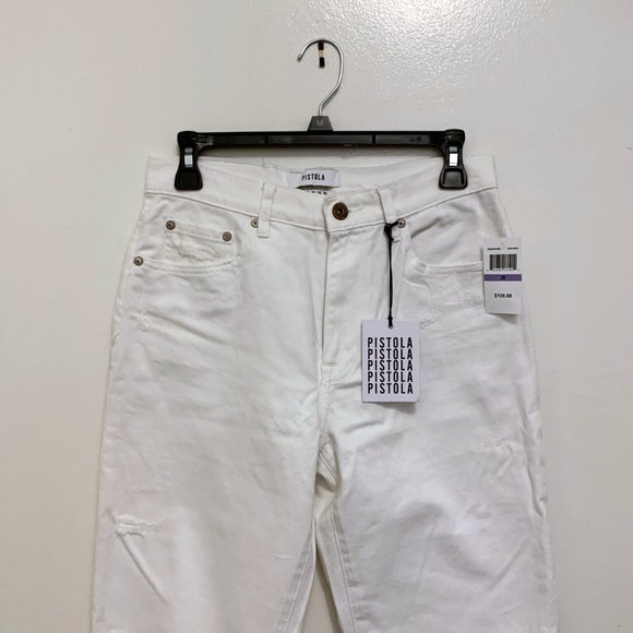 Pistola white Presley girlfriend jeans, 26 - Picture 2 of 7